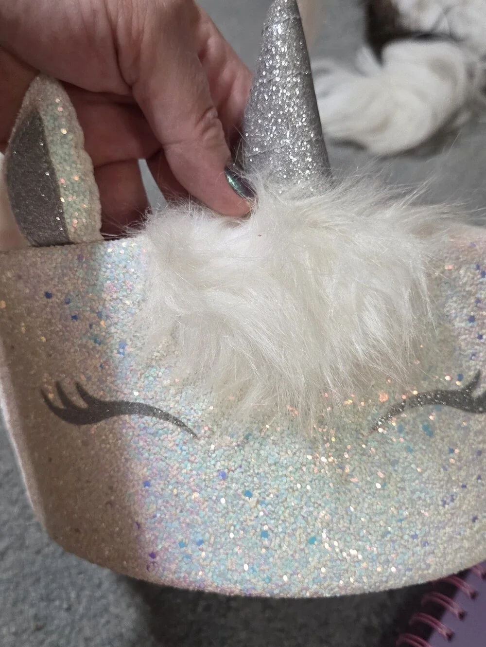 Justice Sparkly Unicorn Tote with Mermaid Vibes Notebook & Accessories